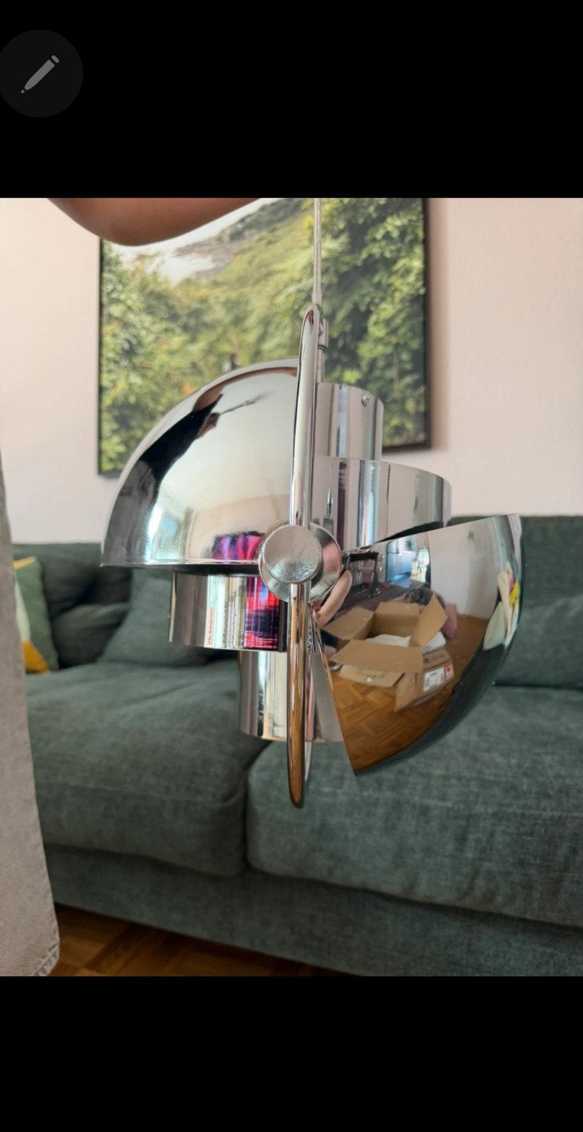 Vintage hanglamp #vitra # Lecorbusier #knoll #Cassina, Ophalen of Verzenden