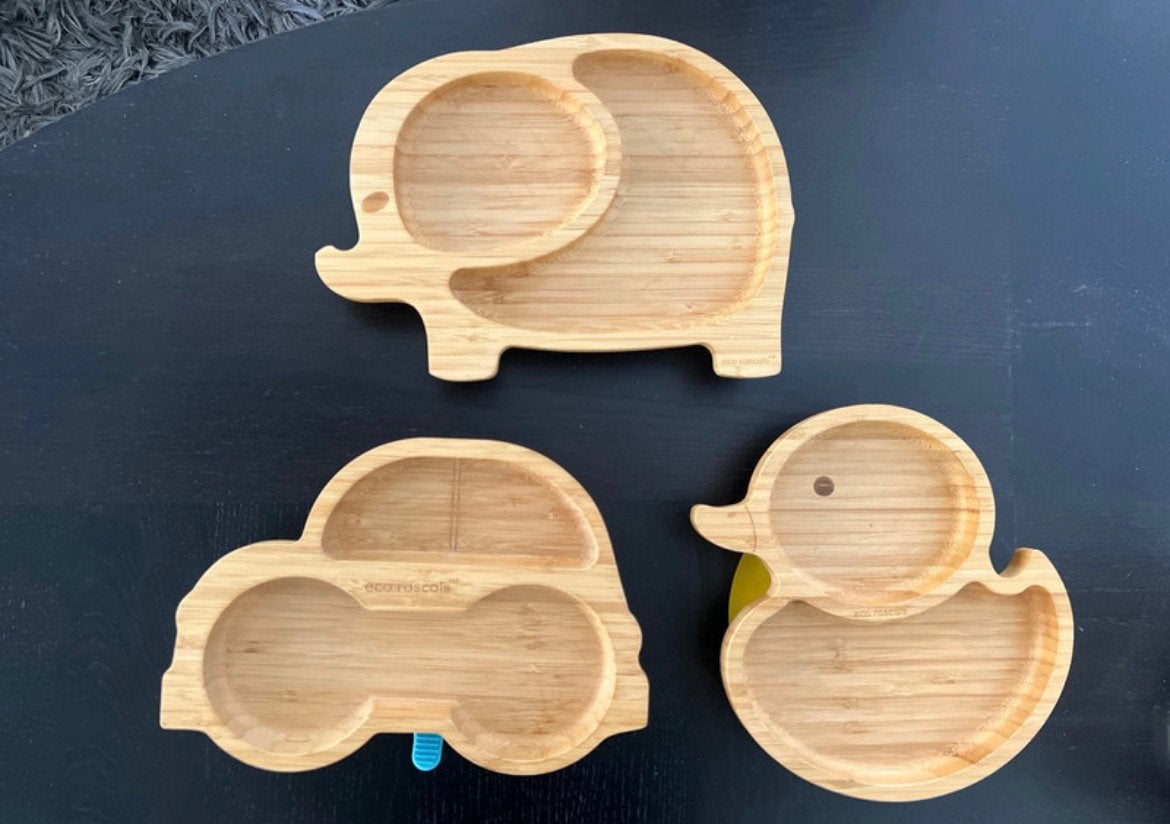 3 eco rascal bamboe bordjes - nieuwprijs 75€, Ophalen of Verzenden