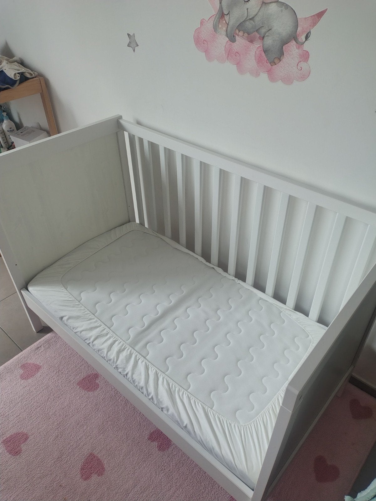 lit bébé sunvik Ikea, Maison & Meubles, Enlèvement ou Envoi, Neuf, Blanc