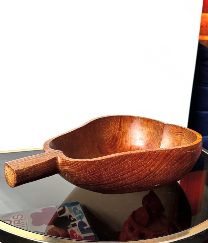 Vintage teak schaal peervorm, Ophalen of Verzenden, Schaal