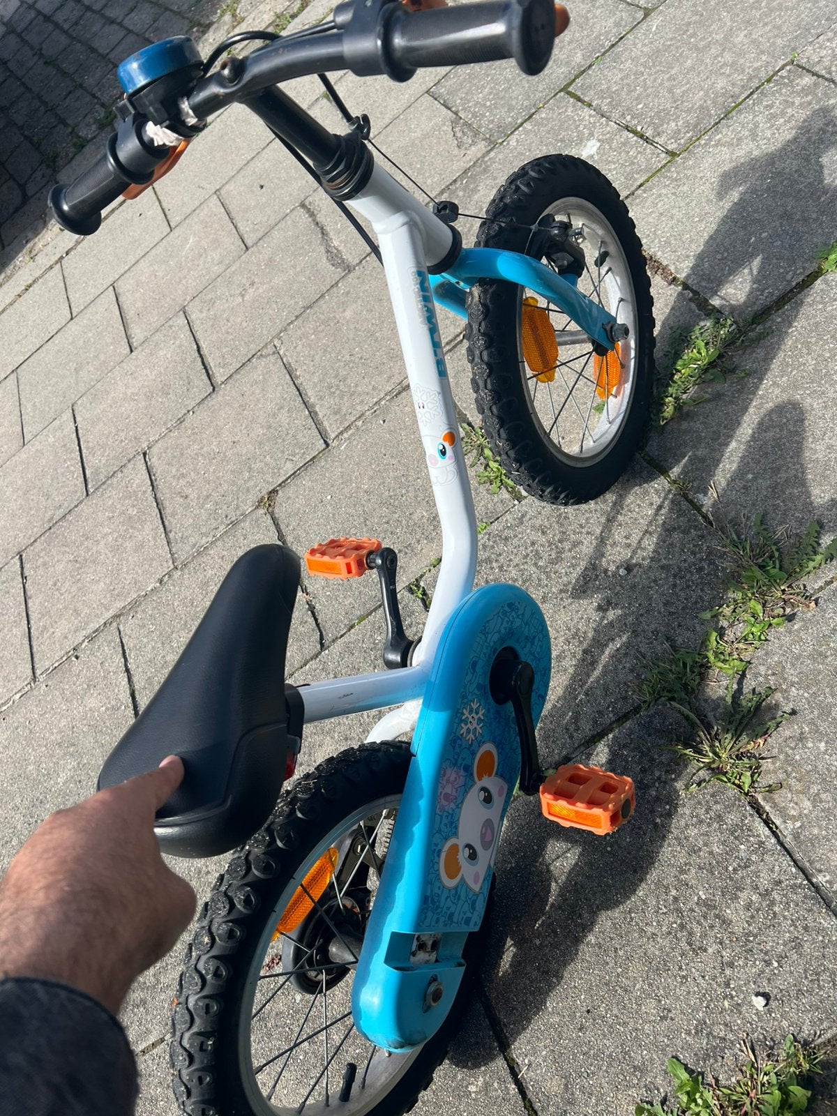 Kinderfiets, Fietsen en Brommers, Ophalen, Gebruikt, Minder dan 16 inch, Zijwieltjes