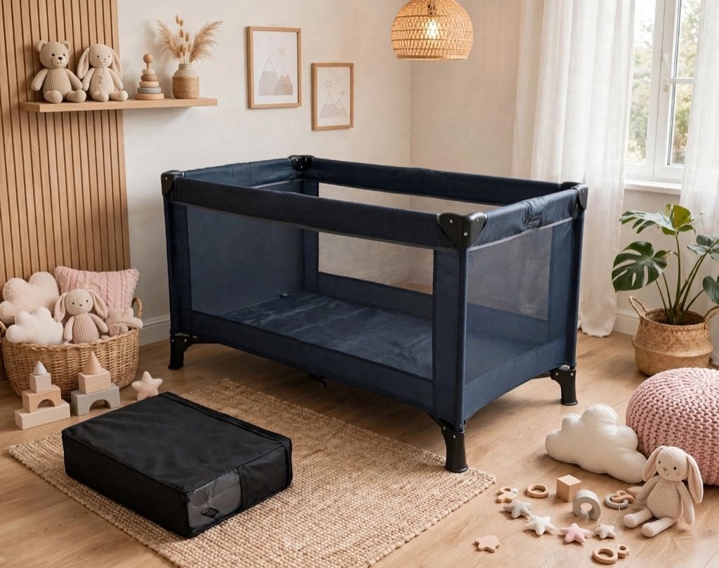 Reisbedje Nattou + Matras Nattou te koop - perfecte staat, Ophalen of Verzenden, Zo goed als nieuw, Reisbedje