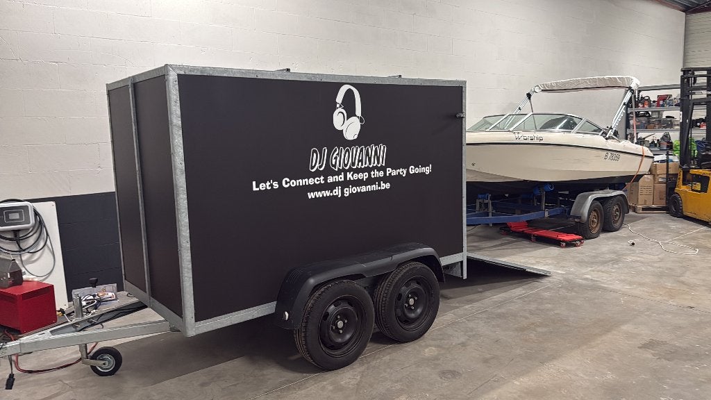gesloten aanhangwagen, Auto diversen, Aanhangers en Bagagewagens, Ophalen of Verzenden, Zo goed als nieuw