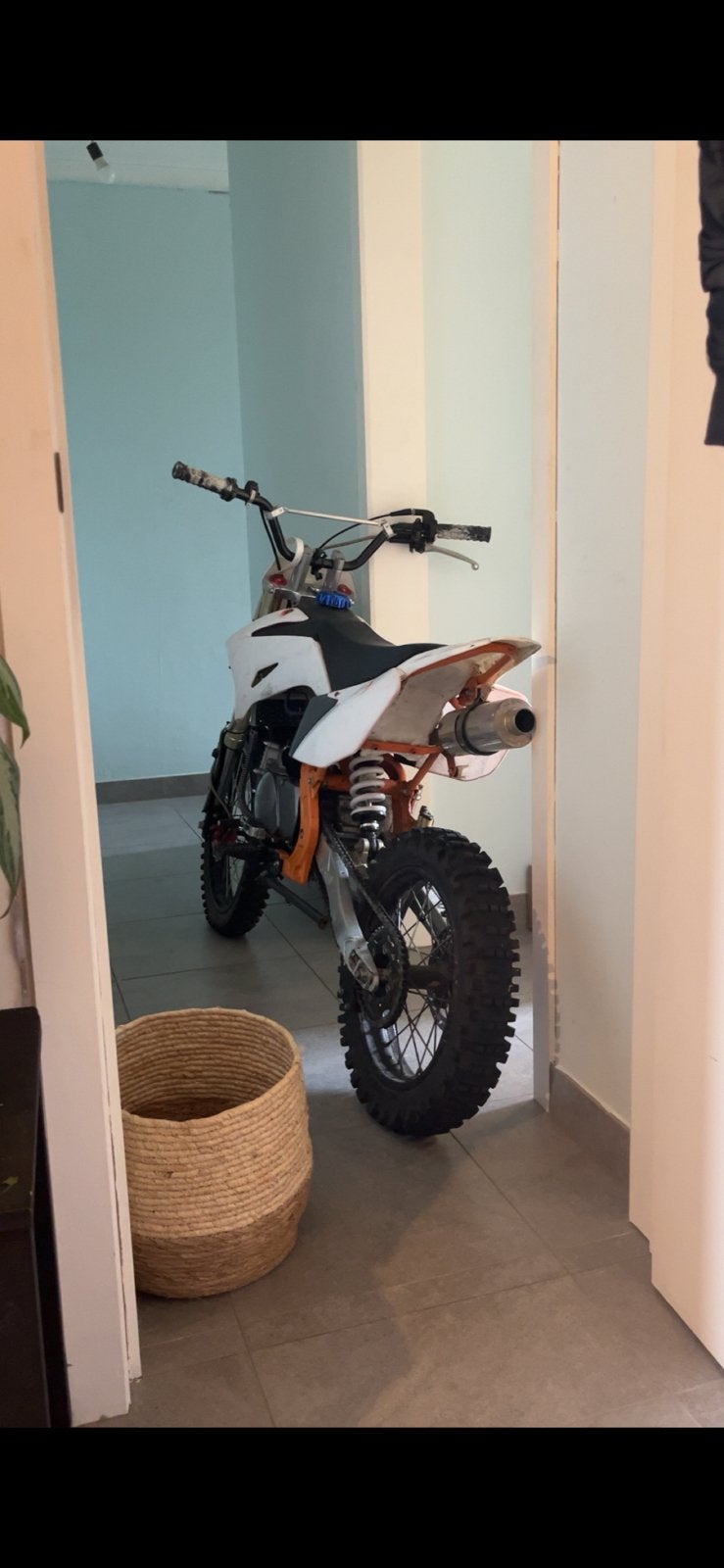 pitbike, Fietsen en Brommers, Minibikes, Midibikes en Pitbikes, Ophalen, Zo goed als nieuw, 160 cc, Dirtbike