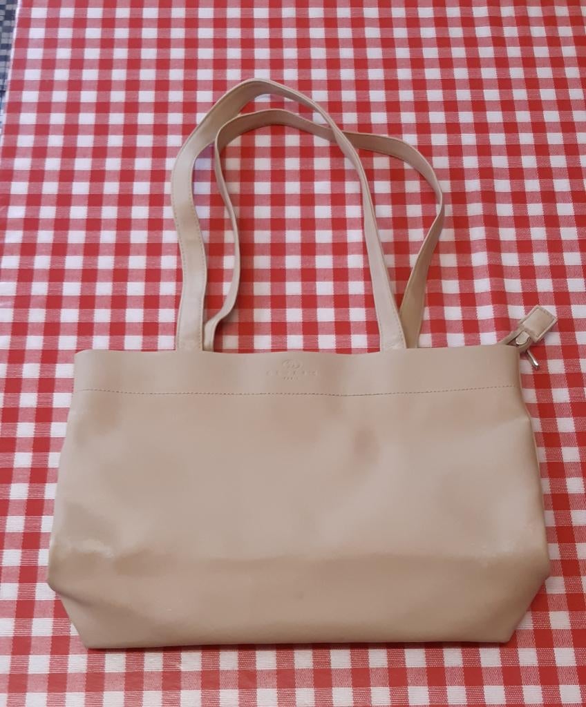 Beige handtas Bever's Paris, Handtassen en Accessoires, Tassen | Damestassen, Ophalen, Zo goed als nieuw, Beige, Handtas
