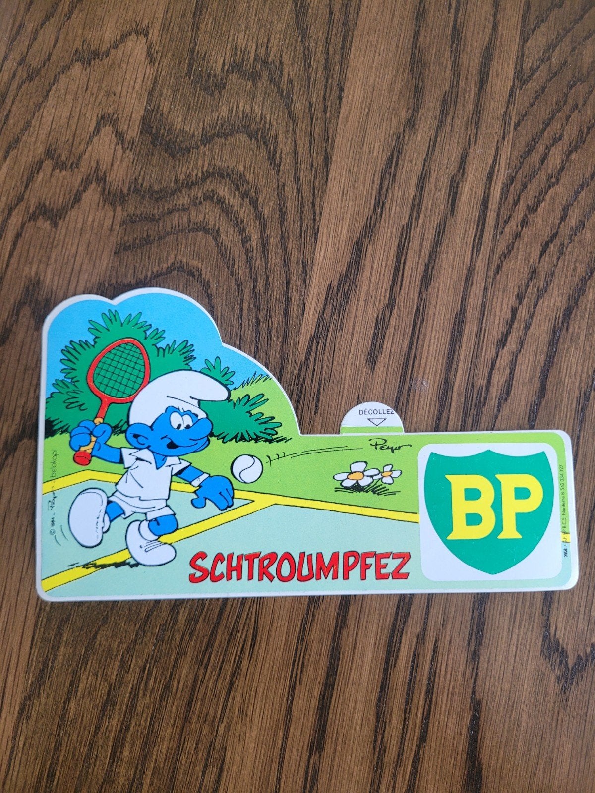 oude sticker de smurfen, Ophalen of Verzenden