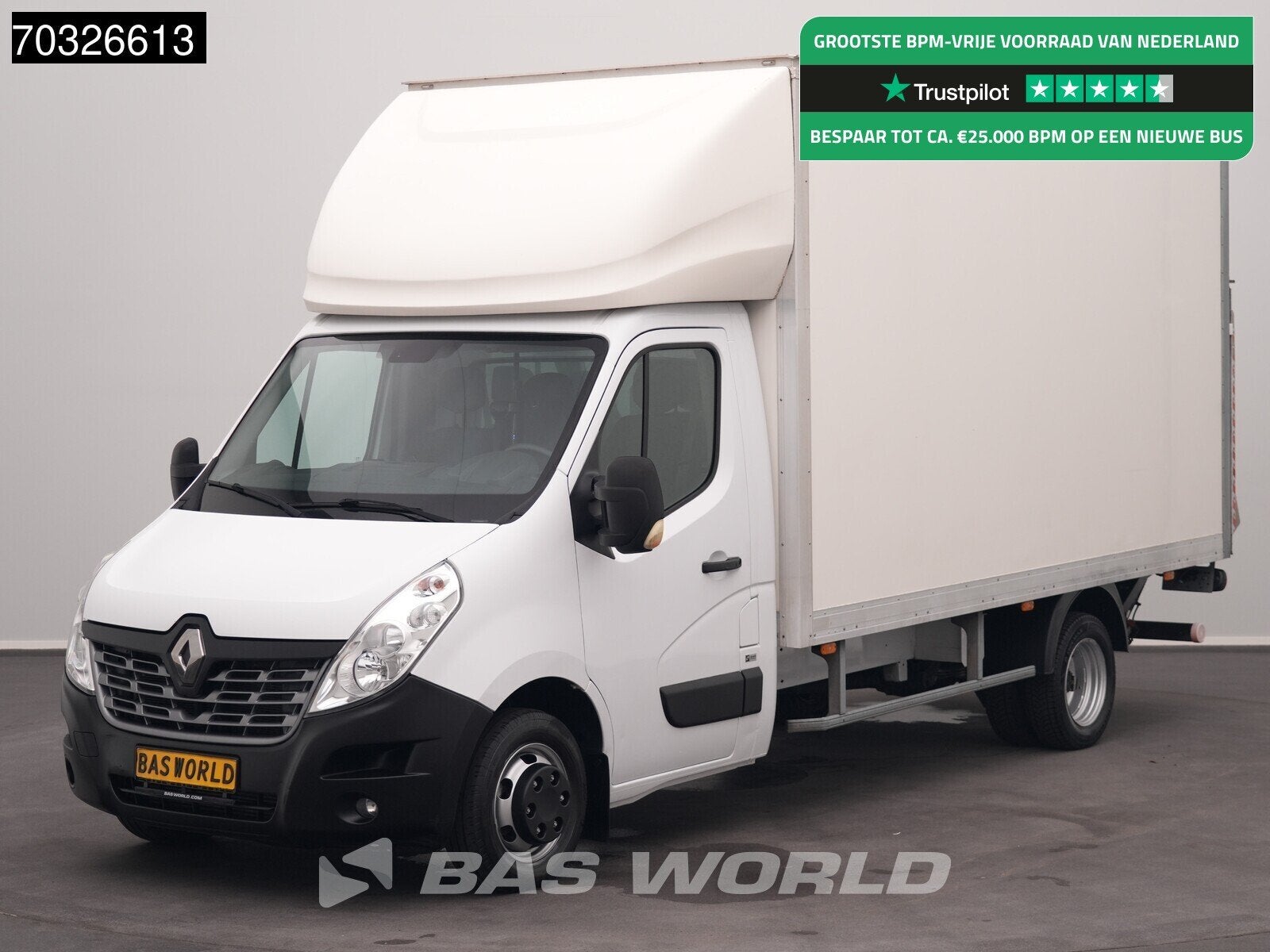 Renault Master 165PK Laadklep Dubbellucht Bakwagen Airco Cru, Auto's, Bestelwagens en Lichte vracht, Stof, Gebruikt, 4 cilinders