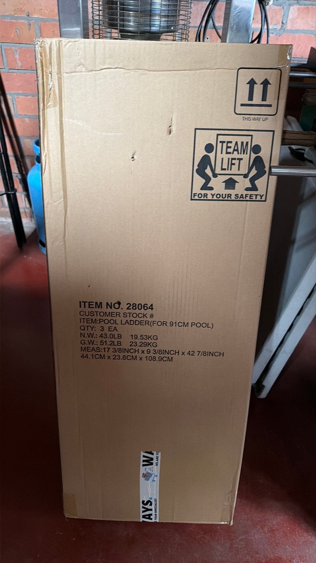Zwembadladder intex nieuw in de doos, Ophalen, Nieuw