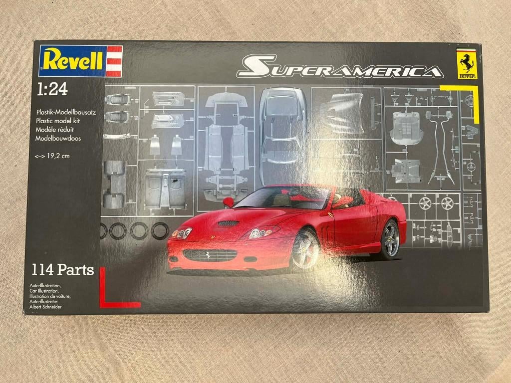 Revell Ferrari Superamerica 1:24 scellée, Hobby & Loisirs créatifs, Voitures miniatures | 1:24, Enlèvement ou Envoi, Neuf, Voiture