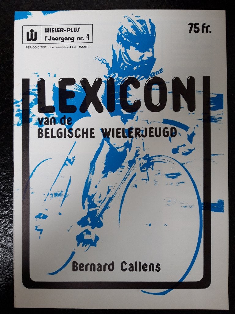 Lexique de la jeunesse cycliste belge - 1979, Livres, Envoi, Comme neuf, Sports et Loisirs