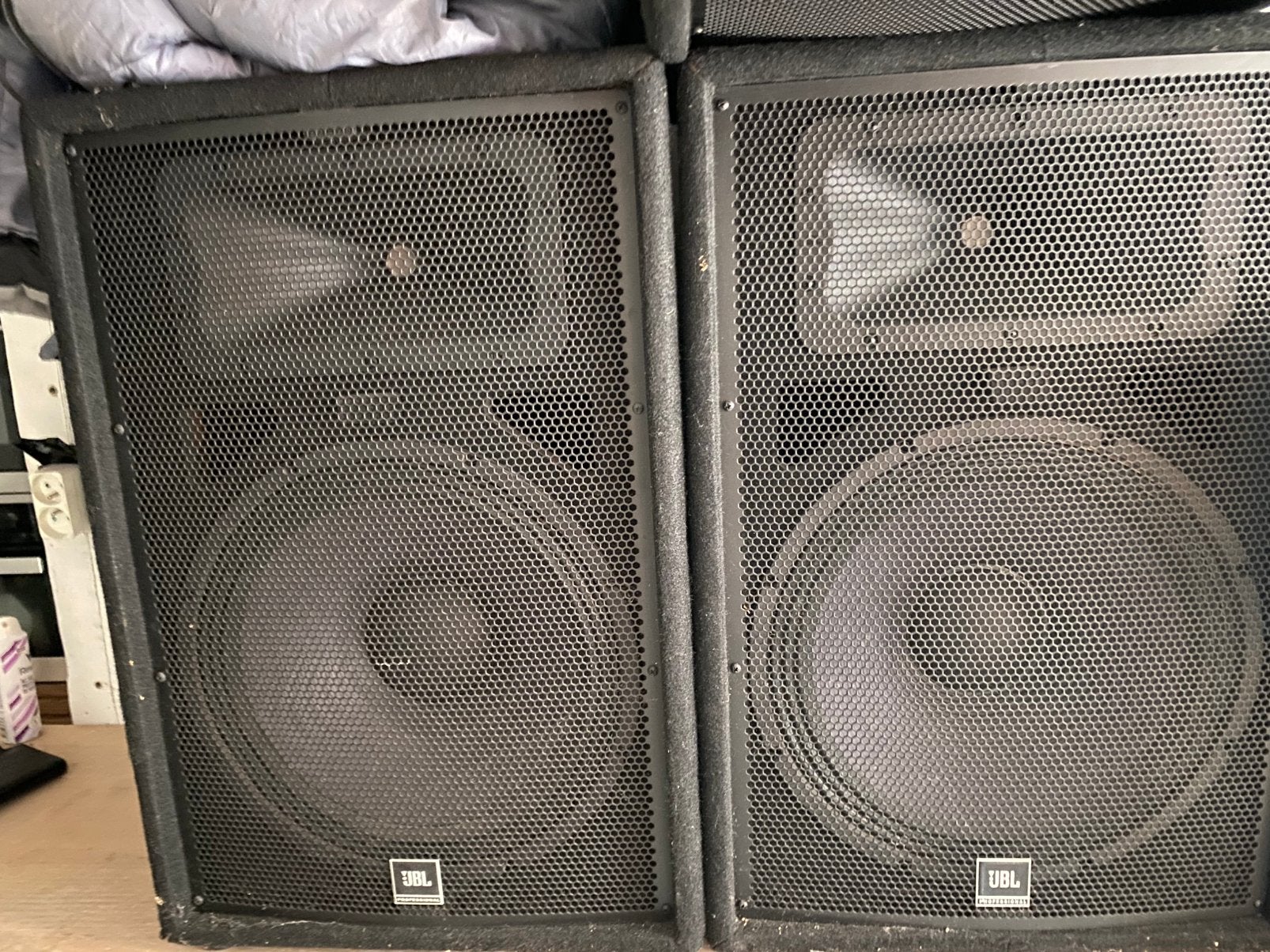 4 stuks jbl jrx 215 2 weg luidspreker 250 watt RMS, Enlèvement, Neuf, Moins de 500 watts, Sono