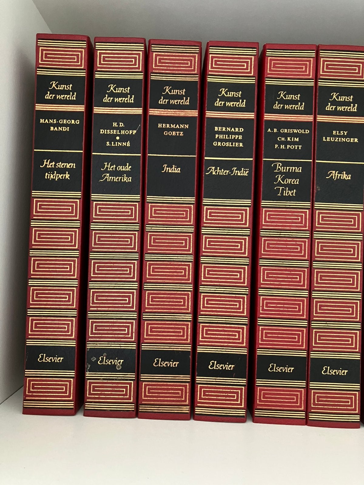 Elsevier 14 boeken Kunst der Wereld vintage, Boeken, Kunst en Cultuur | Architectuur, Ophalen, Zo goed als nieuw