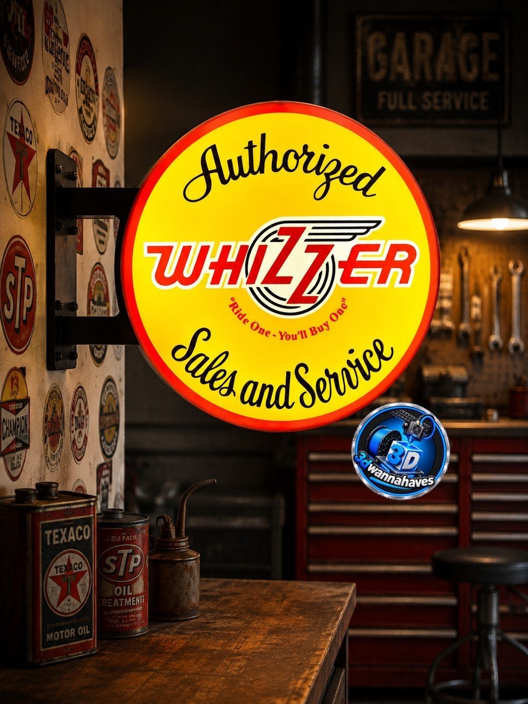 Dubbele Whizzer lichtbak met een diameter van ruim 35cm, Verzamelen, Ophalen of Verzenden, Nieuw, Lichtbak of (neon) lamp