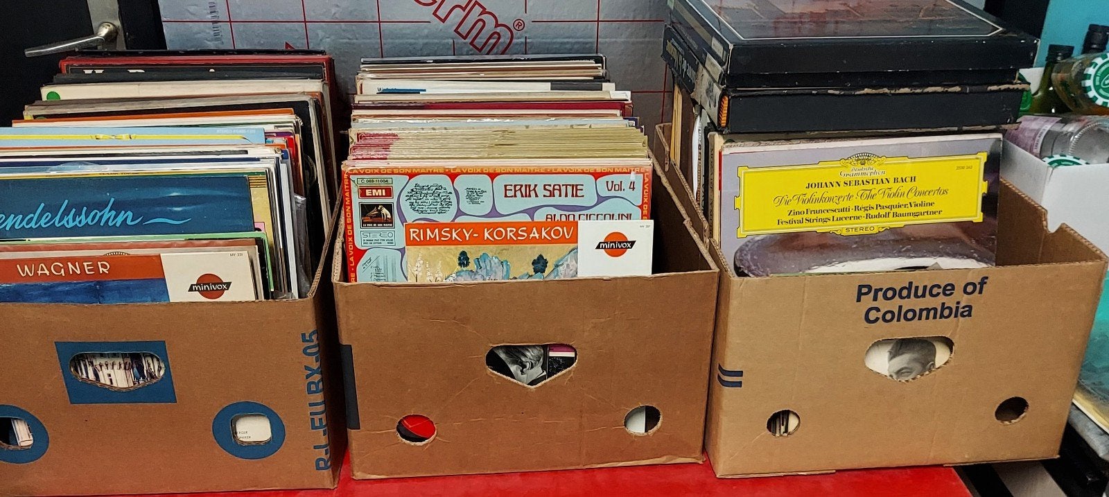lot klassieke lp´s en singles, CD & DVD, Vinyles | Classique, Enlèvement, LP