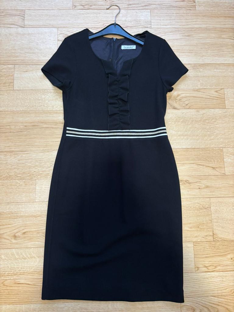 Zwart kleedje Batida S/M, Zwart, Ophalen of Verzenden, Zo goed als nieuw, Knielengte