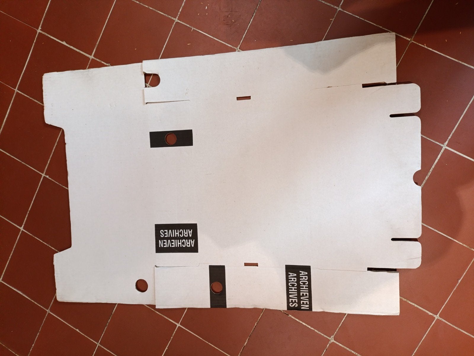 archief kartons, Enlèvement