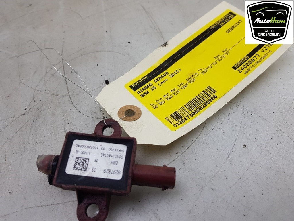 AIRBAG SENSOR BMW X5 (F15) (01-2013/07-2018) (|9297829|), Gebruikt, BMW, Petuelring 130
80809  München, DE, Bayerische Motoren Werke AG