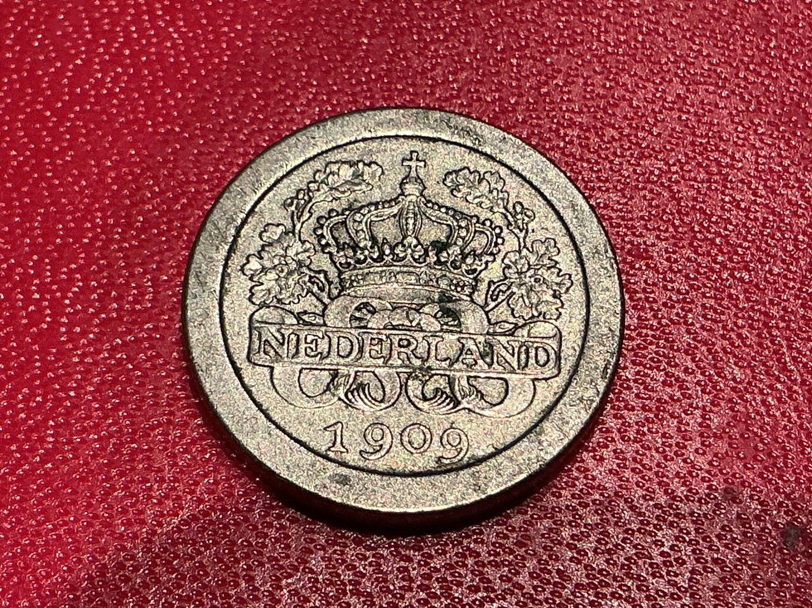 Nederland 5 cent 1909 zeldzaam, Ophalen of Verzenden