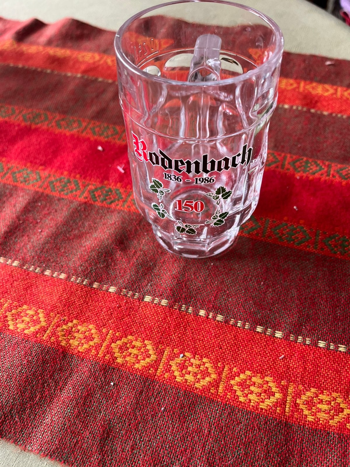 Rodenbach glas 25 cl met oor 150 jaar, Enlèvement, Comme neuf