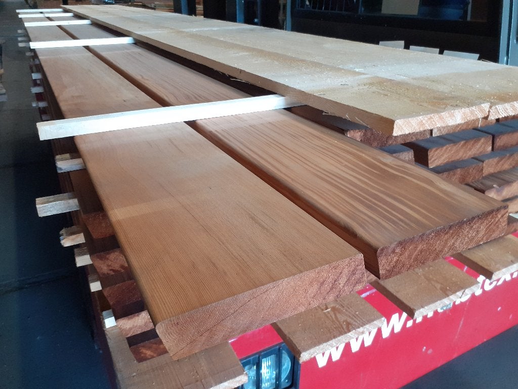 Prachtig Western Red Cedar 40x180x4800mm - partij 29 stuks, Ophalen of Verzenden, Nieuw, 250 cm of meer, Balken