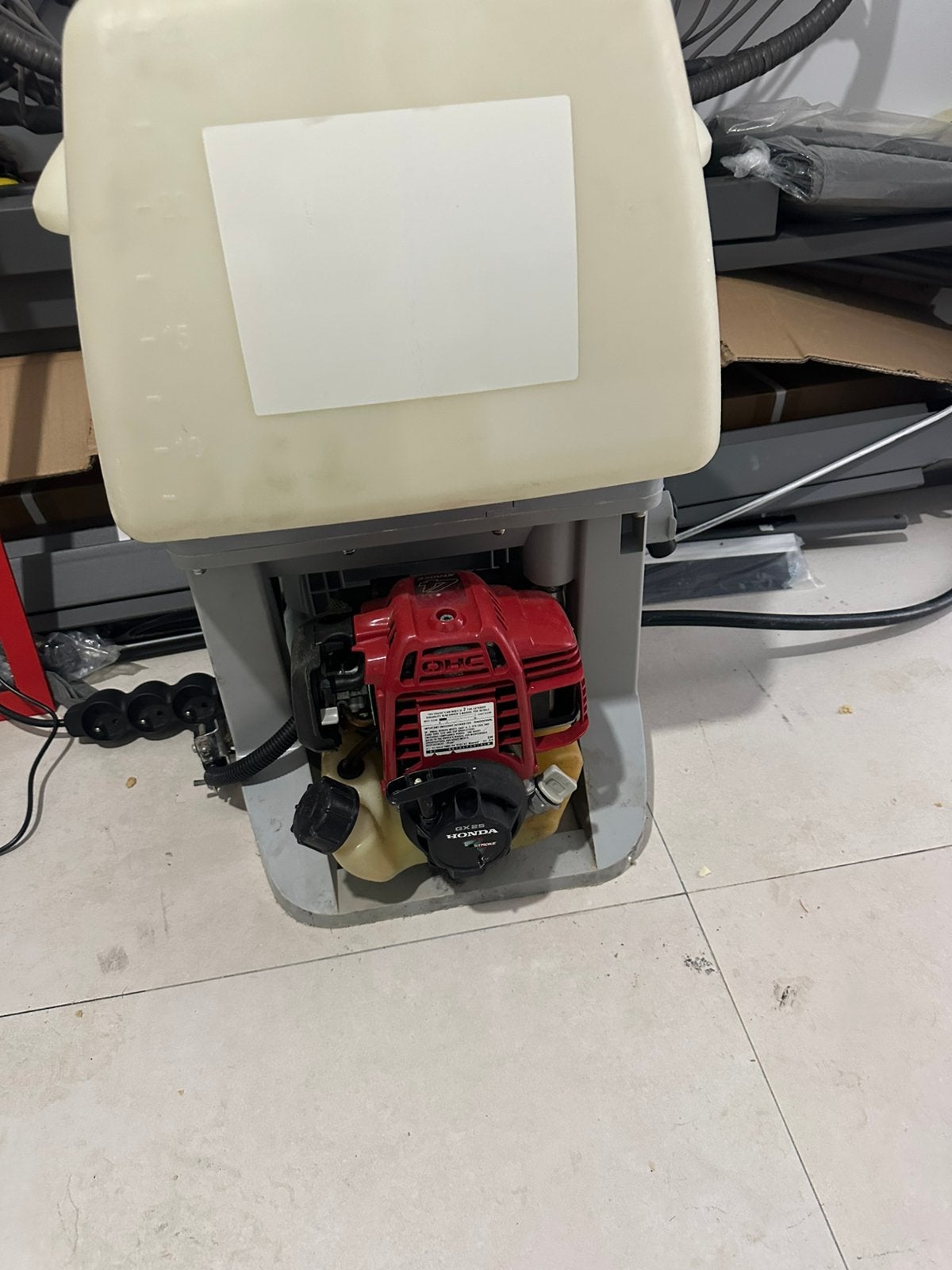 Rugsproeier met honda motor, Enlèvement, Comme neuf