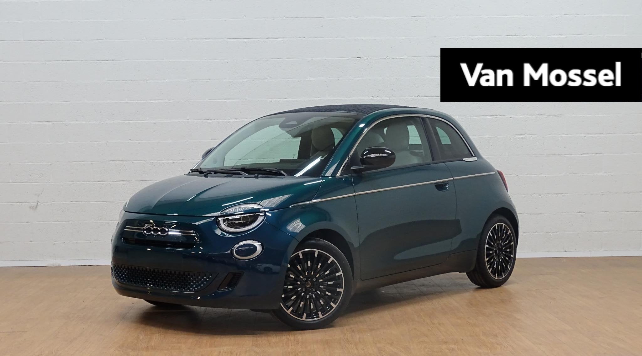 Fiat 500C 1.0 Hybrid LA PRIMA cabrio, Auto's, Voorwielaandrijving, 4 zetels, Stof, Gebruikt