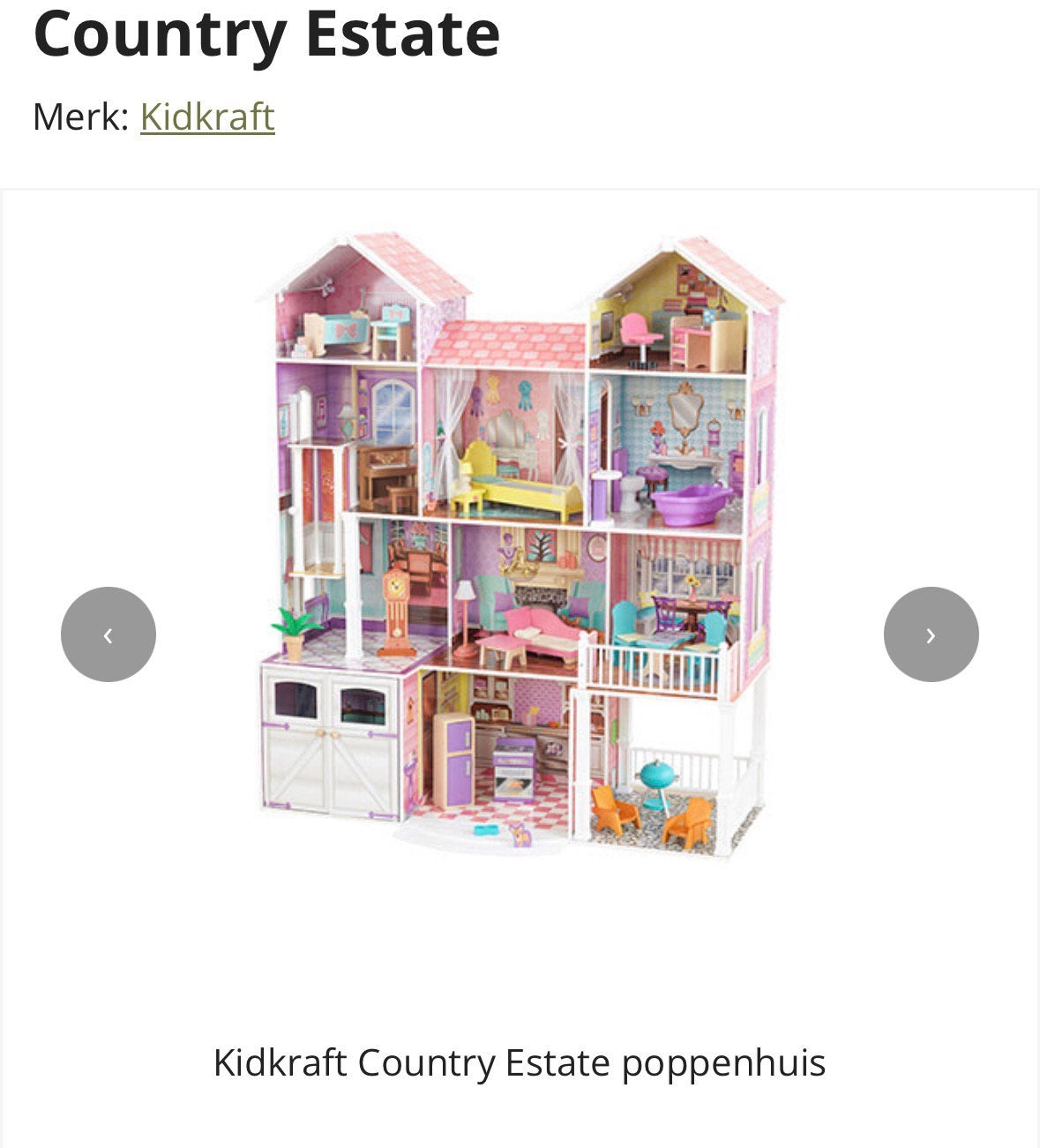 Kidkraft poppenhuis, Ophalen, Zo goed als nieuw, Poppenhuis
