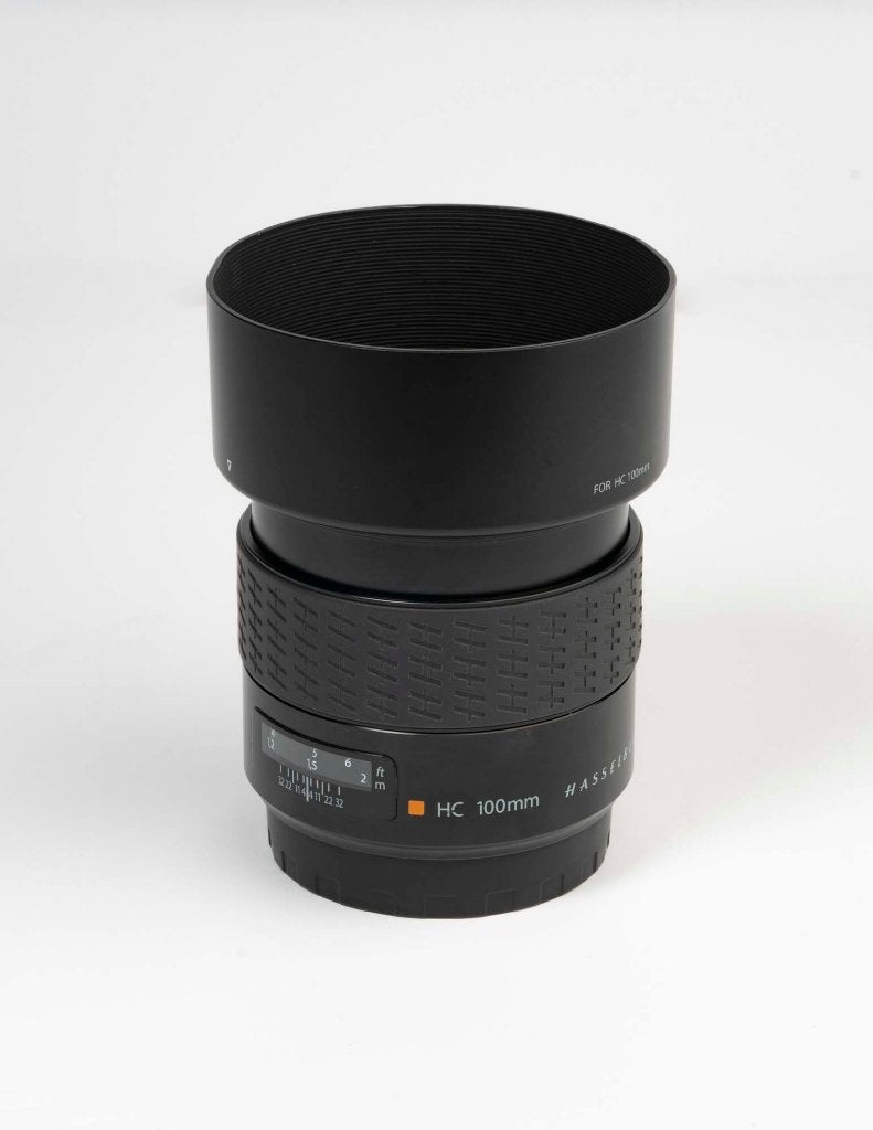 Hasselblad HC 100mm Orange dot, Audio, Tv en Foto, Ophalen of Verzenden, Standaardlens, Hasselblad, Handmatige focus