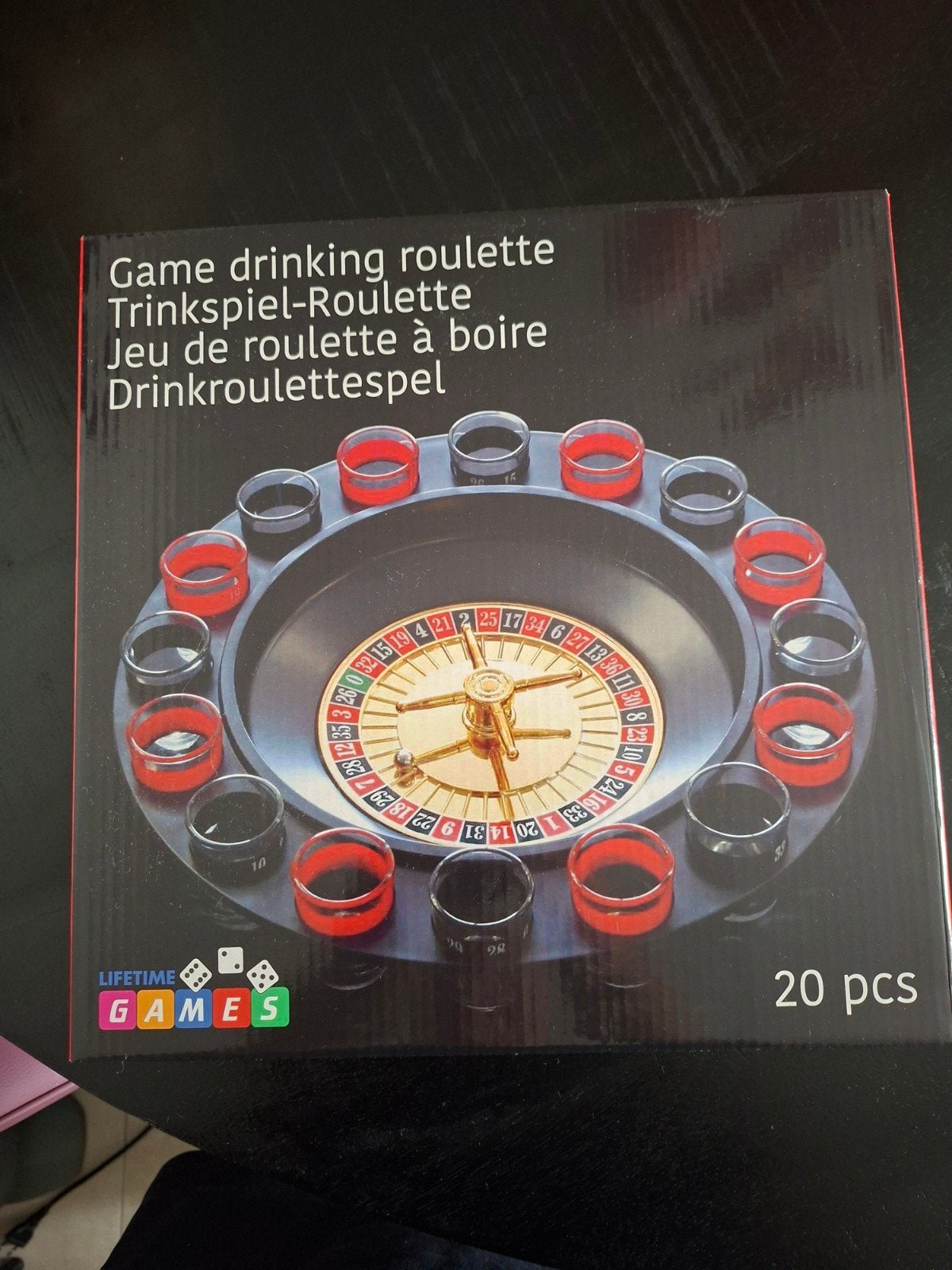 Drink spel Roulette, Ophalen, Nieuw