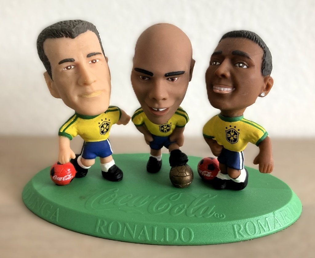 Coca cola - Brazilie - gouden trio 1998, Verzamelen, Ophalen of Verzenden, Zo goed als nieuw, Beeldje of Poppetje