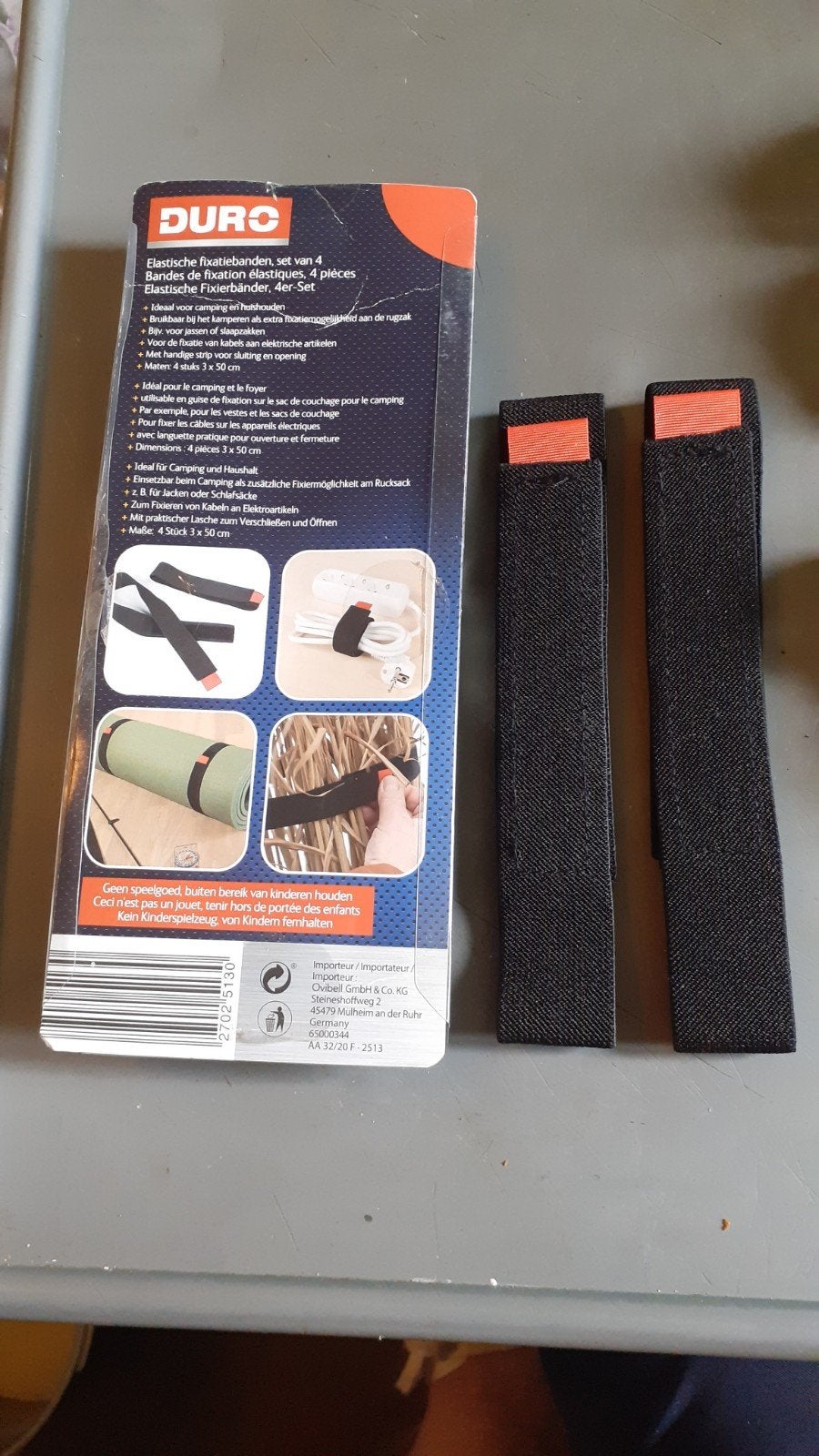 2 bandes de fixation élastique de 50x3 cm, Enlèvement ou Envoi, Rouge