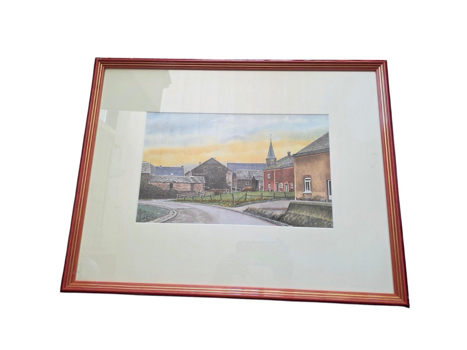 oeuvre représentant une rue de bastogne  par lem.b, Enlèvement ou Envoi