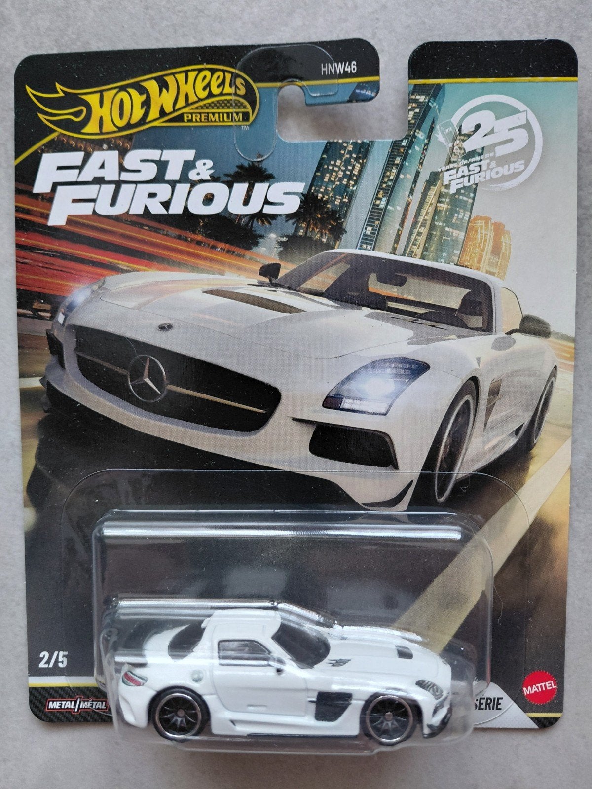 Hot Wheels Premium F&F Mercedes-Benz SLS AMG, Enlèvement ou Envoi, Neuf, Voiture
