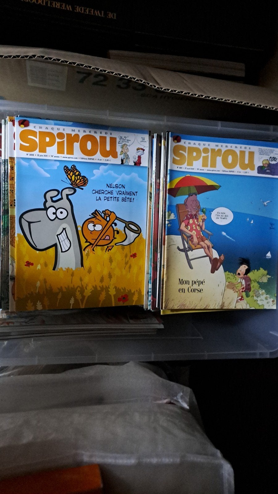 Spirou (strips) in het Frans, Ophalen, Nieuw, Franquin