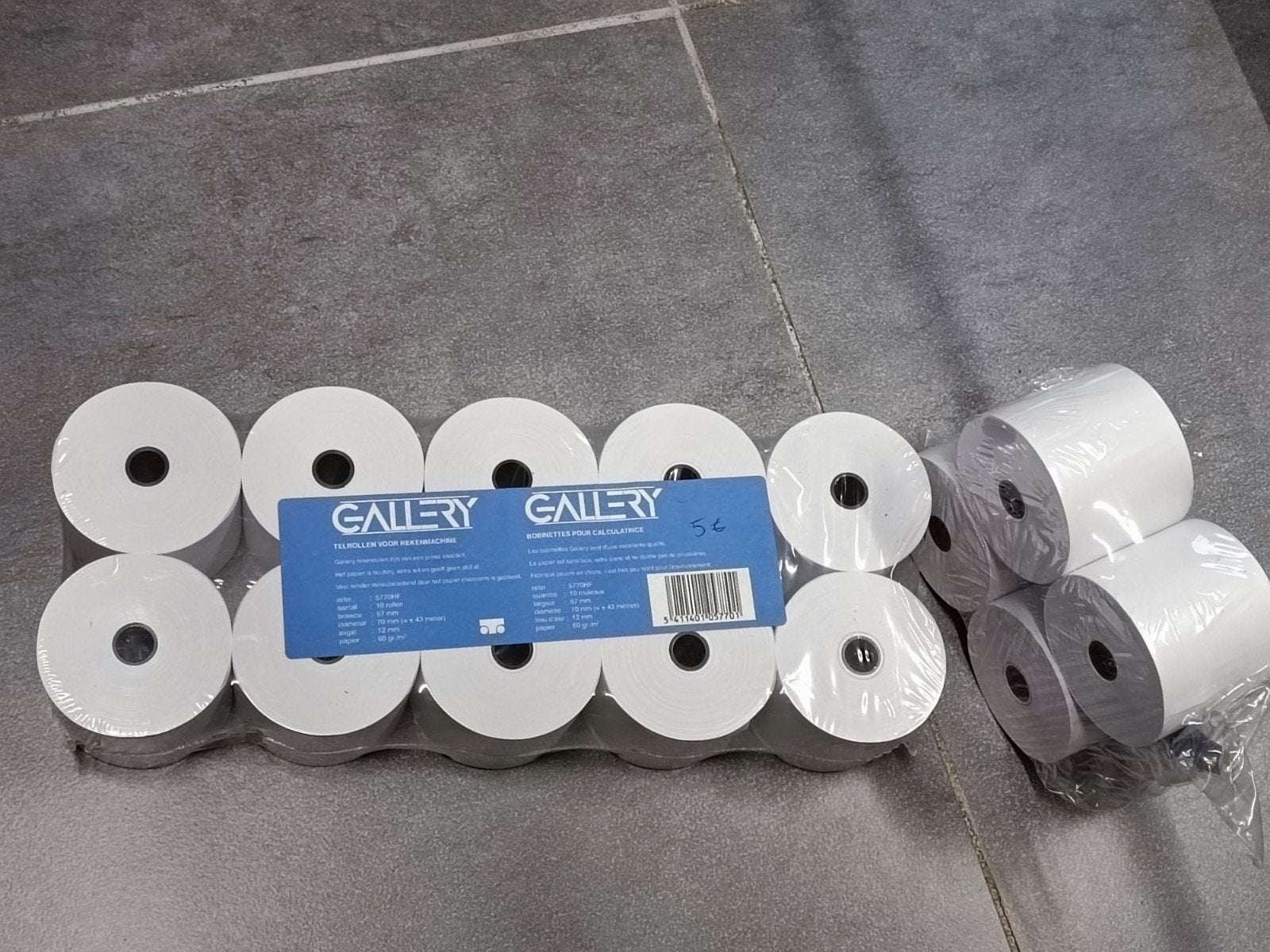 Rouleaux en papier  largeur 57mm, Hobby en Vrije tijd, Ophalen of Verzenden, Zo goed als nieuw