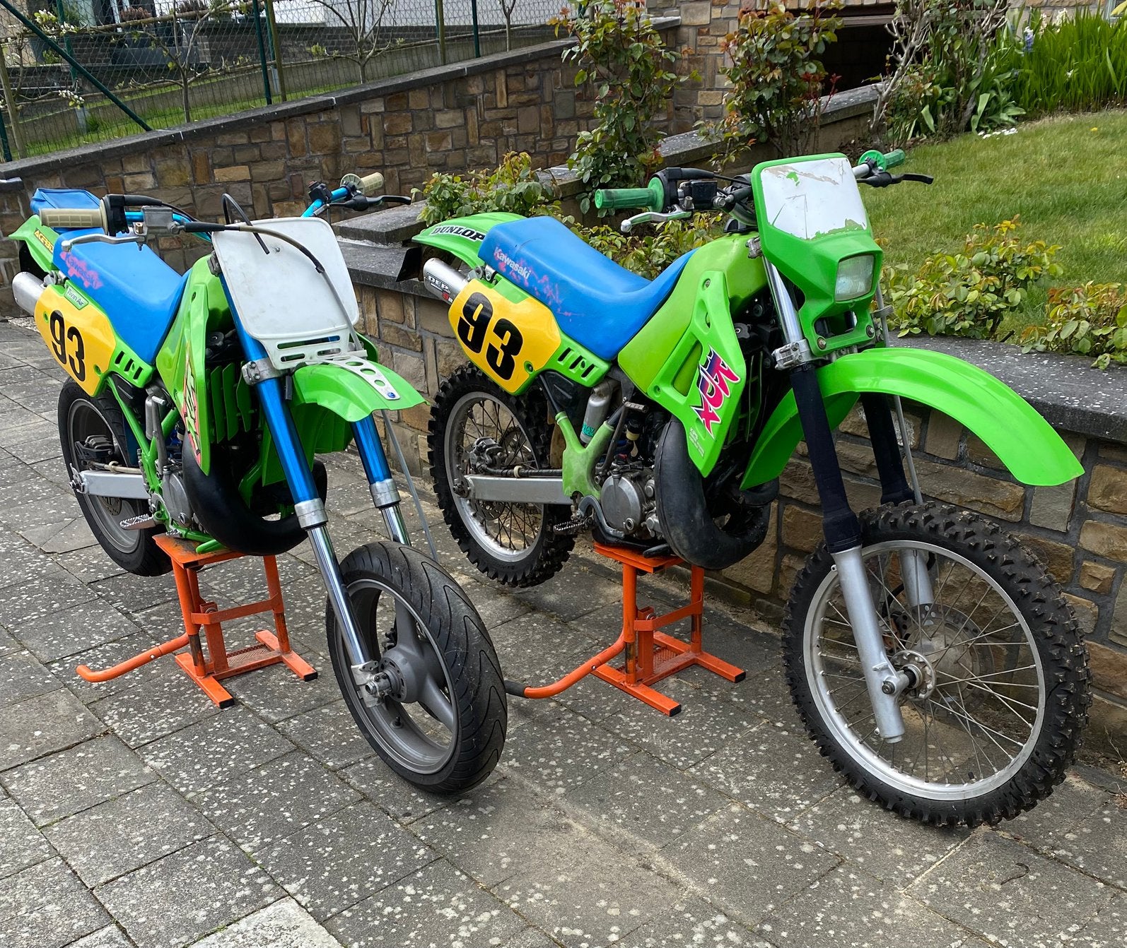 Duo kawasaki kdx 200 enduro en supermotard, Motos, Particulier, Occasion, Enduro