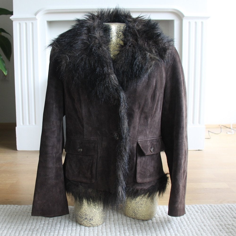 Veste en daim Arma Collection pour femmes2 (taille 40) €70,-, Vêtements | Femmes, Taille 38/40 (M), Arma -, Comme neuf, Brun