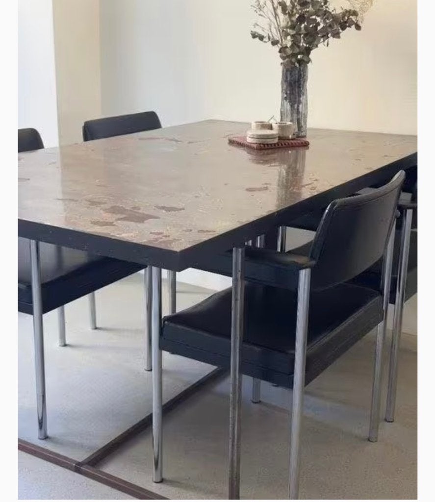 Eettafel, Huis en Inrichting, Tafels | Eettafels, Ophalen, 50 tot 100 cm, Zo goed als nieuw, Vijf personen of meer