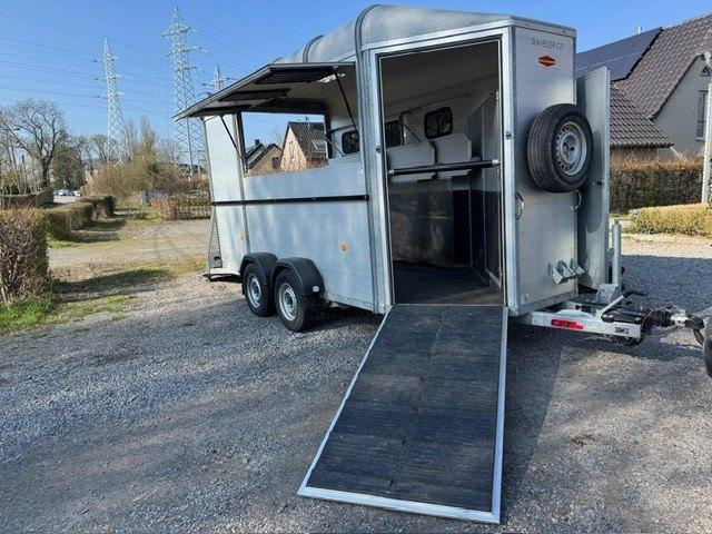 Van Böckmann Traveller G3 Remorque,Paardentrailer, Enlèvement, Comme neuf, Aluminium, Remorque 3 chevaux