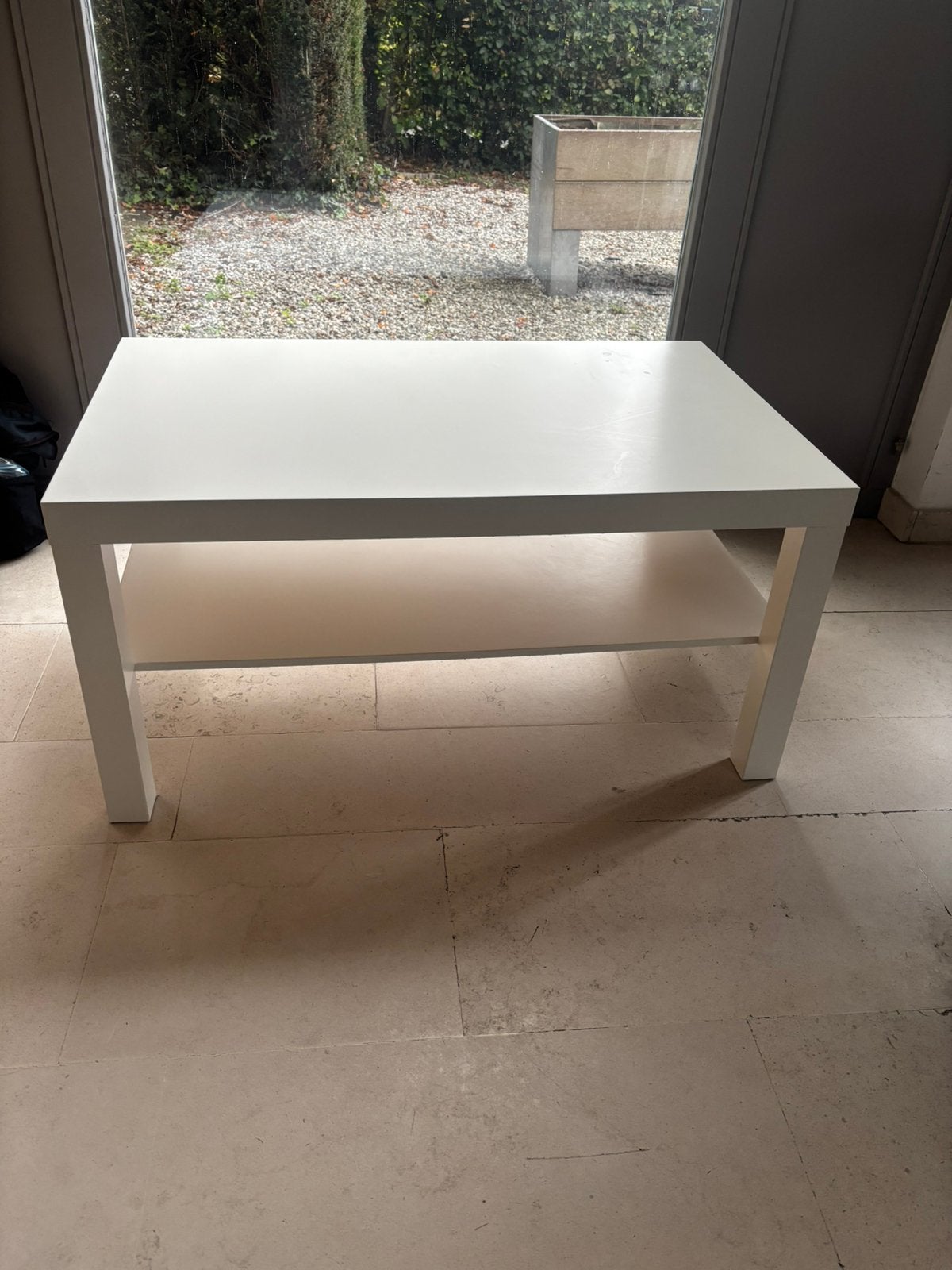 Table basse de salon blanche, Maison & Meubles, 50 à 100 cm, Comme neuf, Enlèvement, 50 à 100 cm