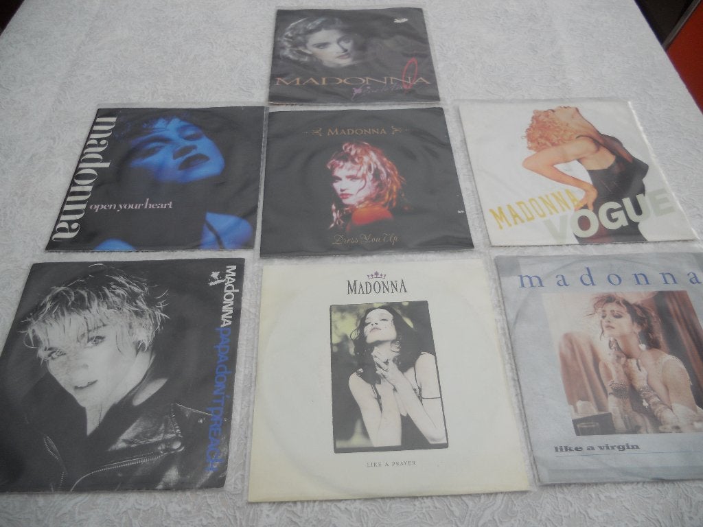 Singles 7"  Madonna  2€ per single, Gebruikt, Pop, 7 inch, Ophalen of Verzenden