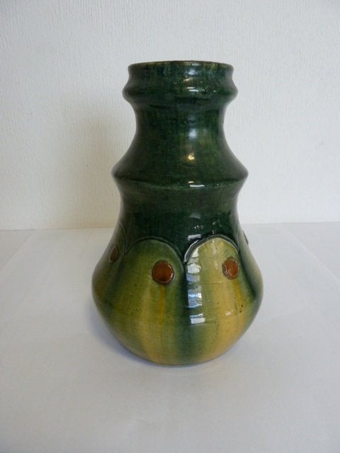 Keramiek vaas in Vlaams Aardewerk (Laigneil)  24cm  1.7kg, Antiek en Kunst, Ophalen of Verzenden