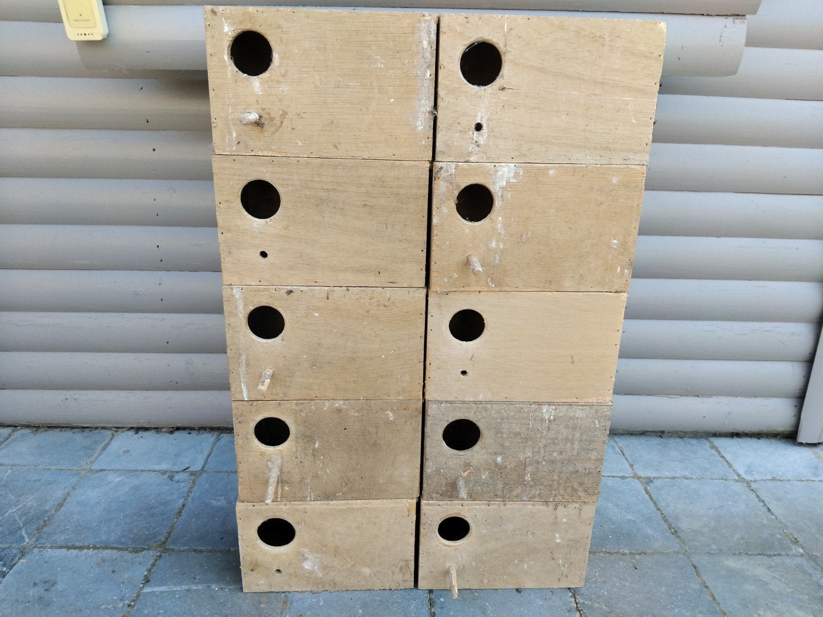Broedblokken grasparkieten/agaporniden, Dieren en Toebehoren, Ophalen, Zo goed als nieuw, Hout, Broedkooi of Kweekkooi