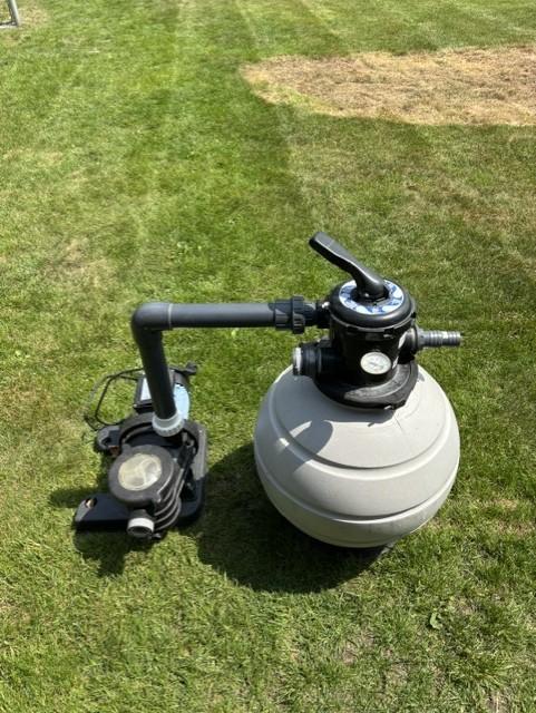Zwembad filter + pomp, Tuin en Terras, Zwembad-toebehoren, Ophalen, Gebruikt, Zwembadpomp