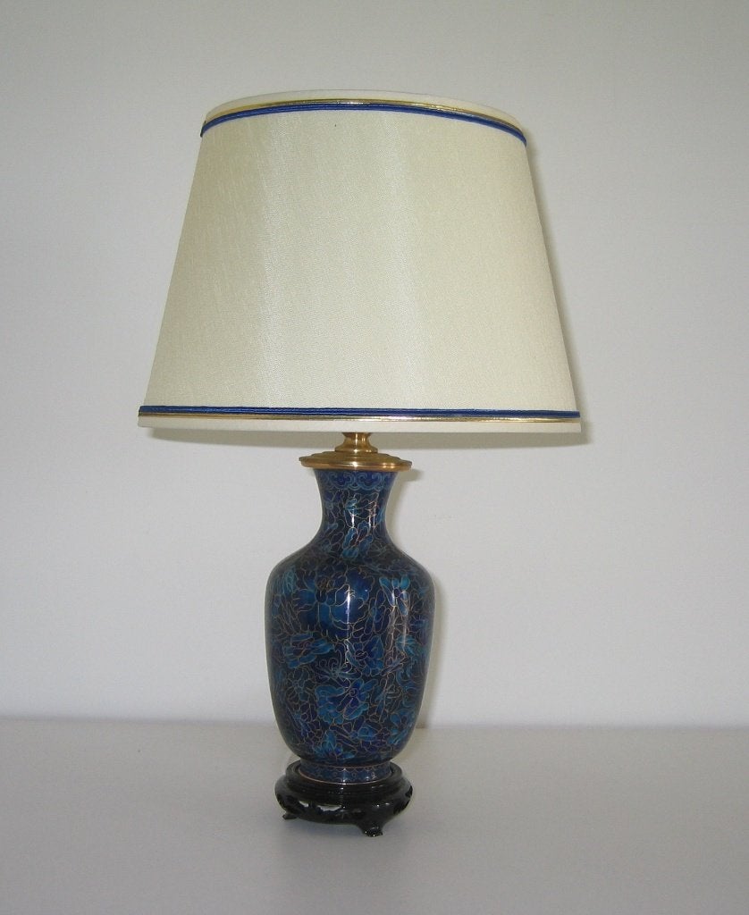 Lampe de table cloisonnée + abat-jour - 354, Chine, Enlèvement, Vase