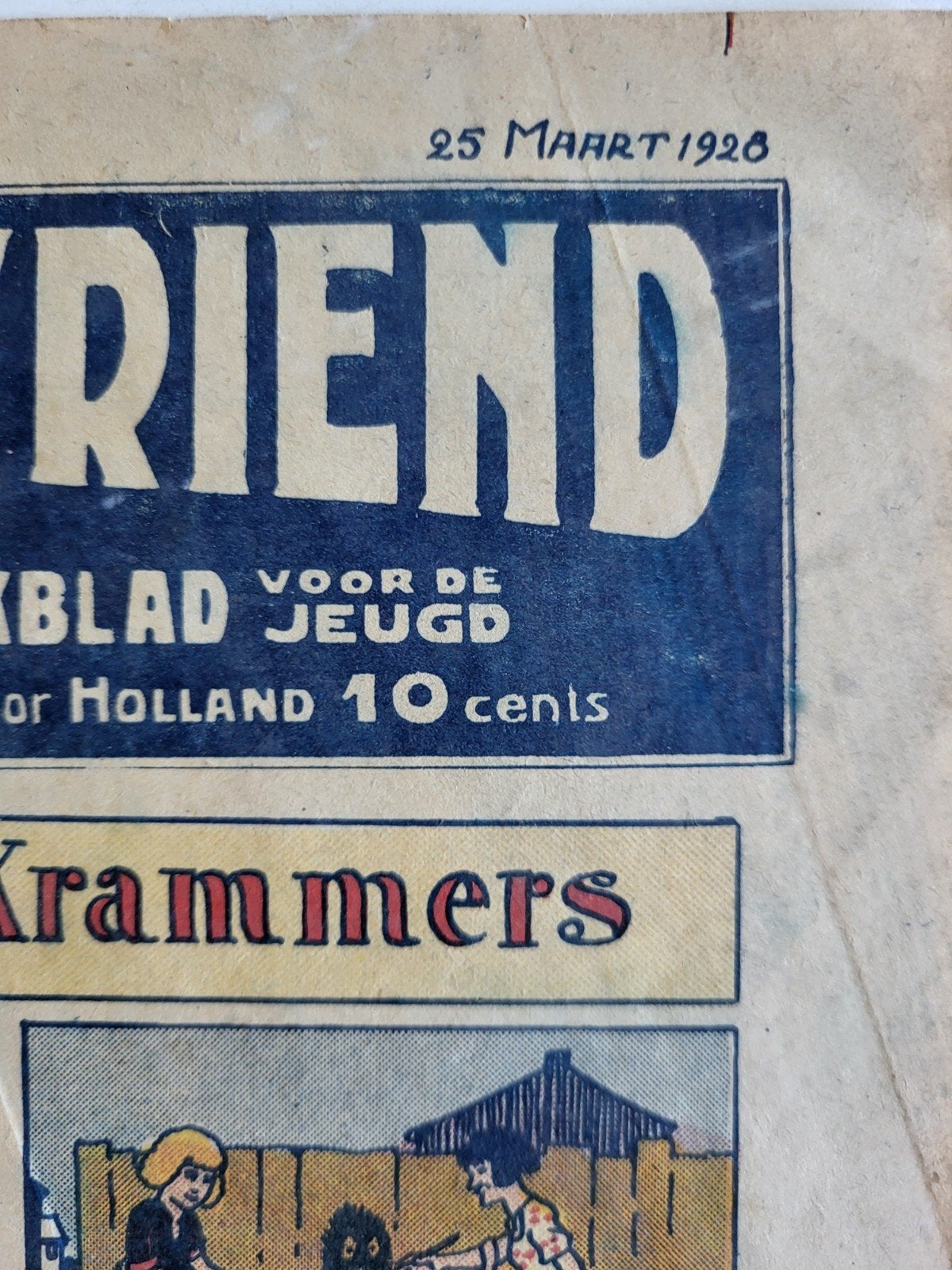 Krantenknipsel uit 1928, Ophalen of Verzenden