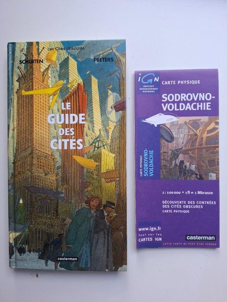 HS SCHUITEN LES CITES OBSCURES "LE GUIDE DES CITES"+ CARTE, Une BD, Enlèvement ou Envoi, Comme neuf