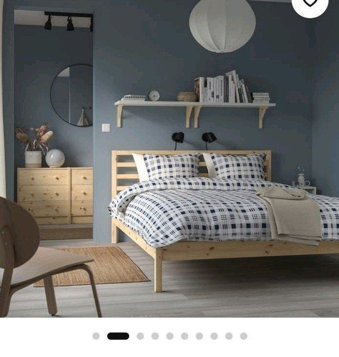 Lit 160x200cm Tarva Ikea en bois, Enlèvement