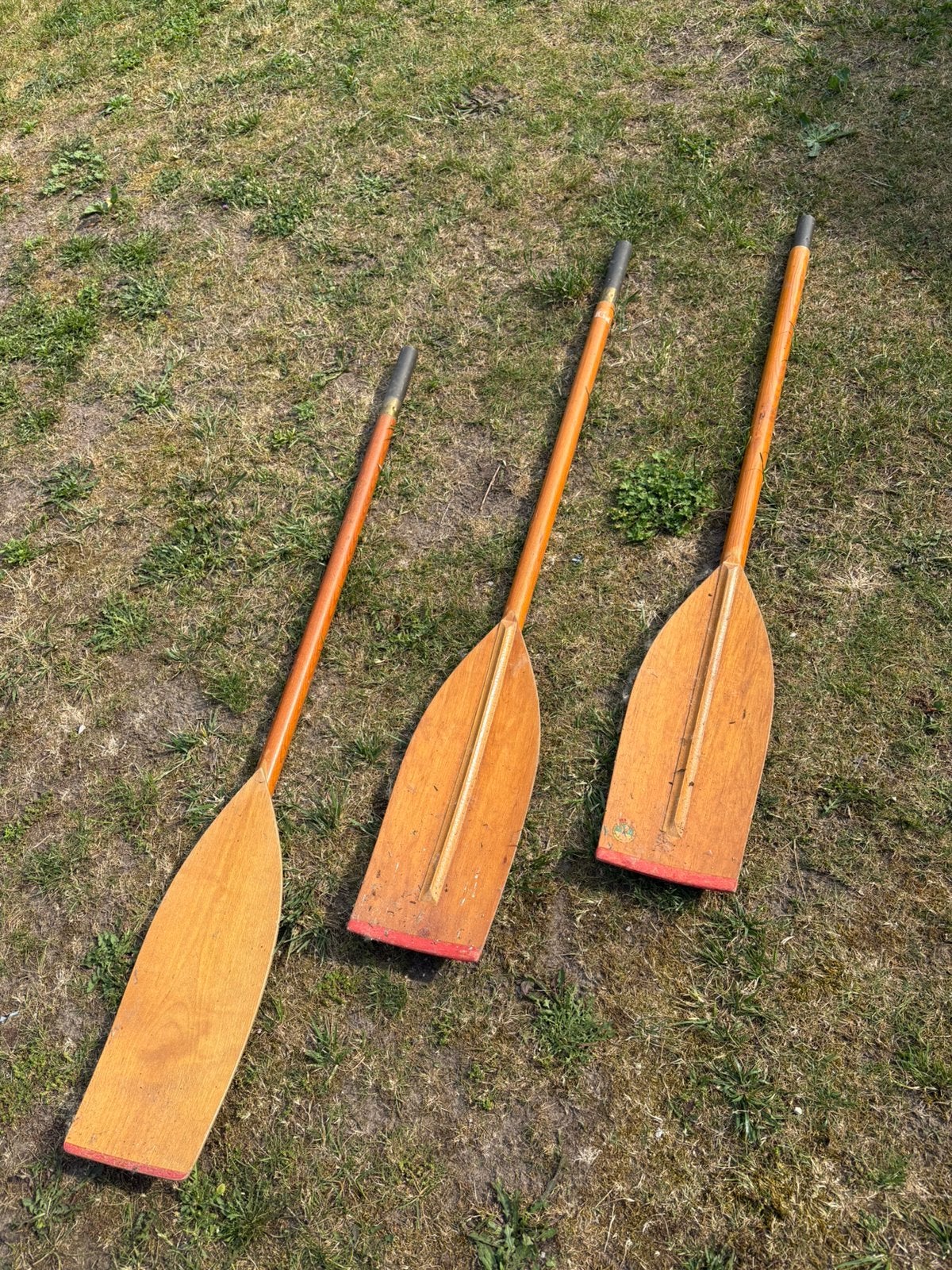 Houten roeispanen, Watersport en Boten, Kano's, Ophalen, Gebruikt, Met peddels, Twee personen