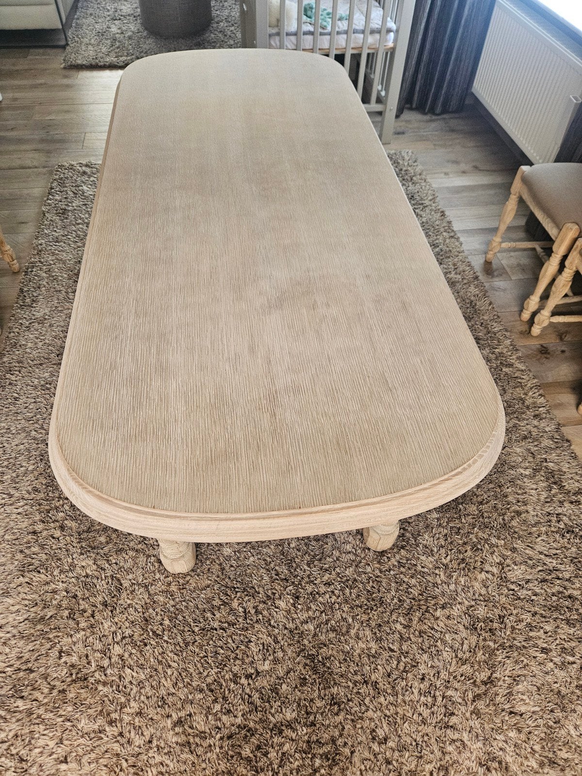 Complete eetkamer in eiken/fineer., Ophalen